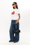 Orchid Graphic Tee, WHITE/ORCHID - alternate image 3