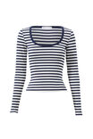 Riri Scoop Neck Long Sleeve, NAVY LEAGUE STRIPE - alternate image 6