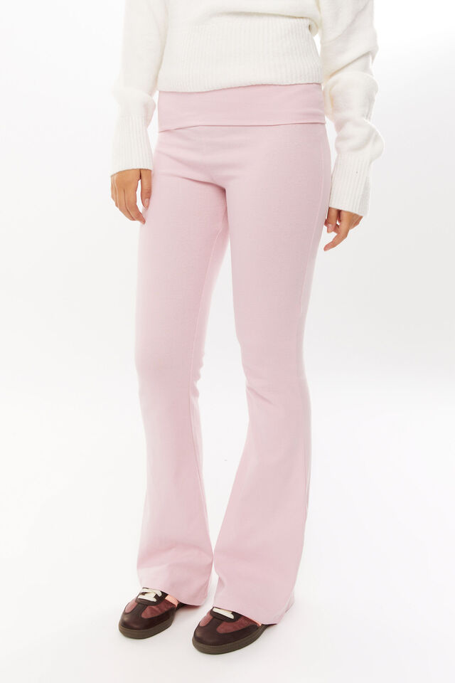 Fold Back Flare Pant, ROSETTE PINK