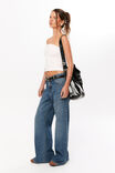 Cotton Longline Tube Top, MICRO HEART WHITE RED - alternate image 5