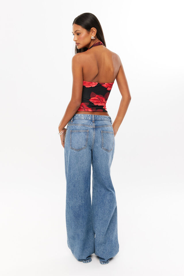 Luxe Halter Top, CANDICE ROSE RED