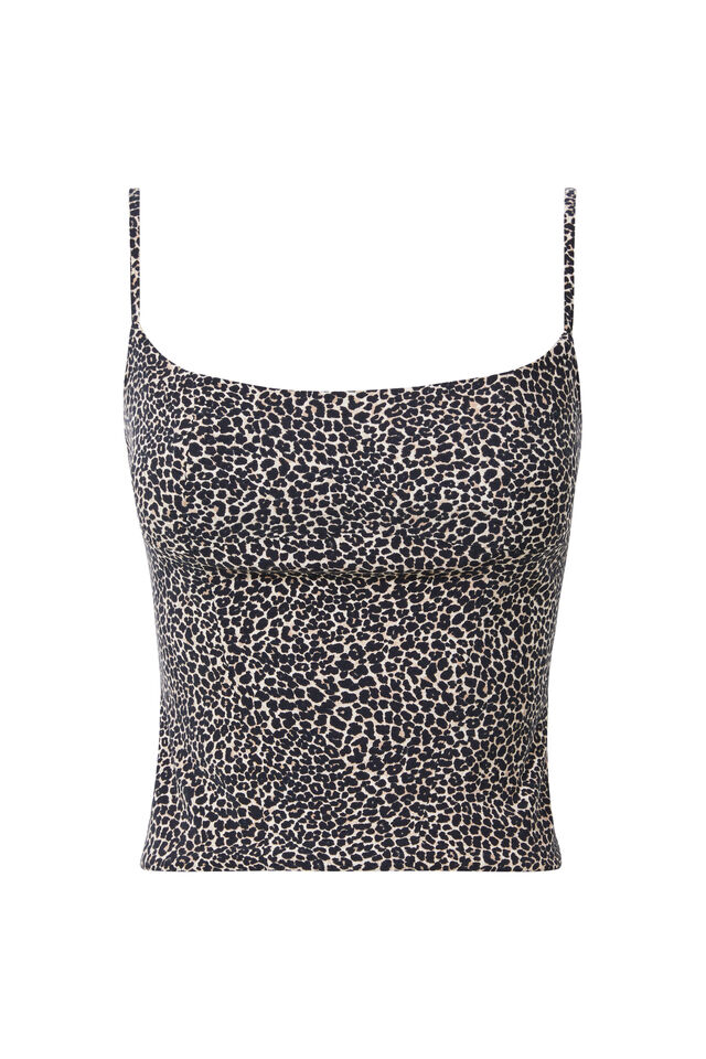 Caroline Corset Top, NINA LEOPARD BROWN