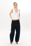 Belle V Neck Tank, WHITE - alternate image 2
