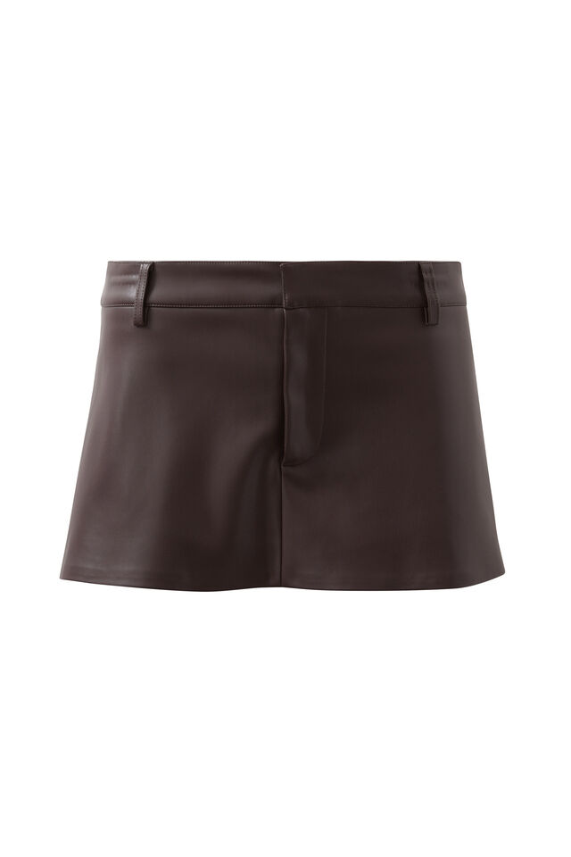 Rylie Micro Skort, DARK PLUM PU