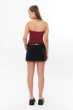 Luxe Halter Top, DEEP CHERRY - alternate image 3