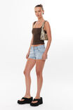 Luxe Open Neck Top, ESPRESSO BROWN - alternate image 5