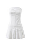 Polly Pleated Mini Dress, SUMMER WHITE - alternate image 6