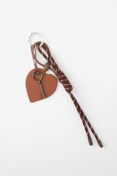 Bag Charm, CHOC/NYLON ROPE