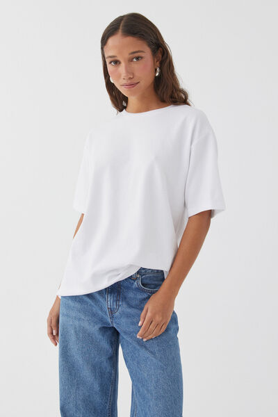 Oversized Tee, WHITE