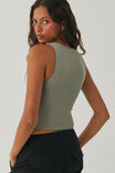 Luxe Cropped Tank, DESERT SAGE - alternate image 3