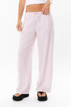 Henley Relaxed Linen Pant, GRAPEFRUIT PINK STRIPE - alternate image 2
