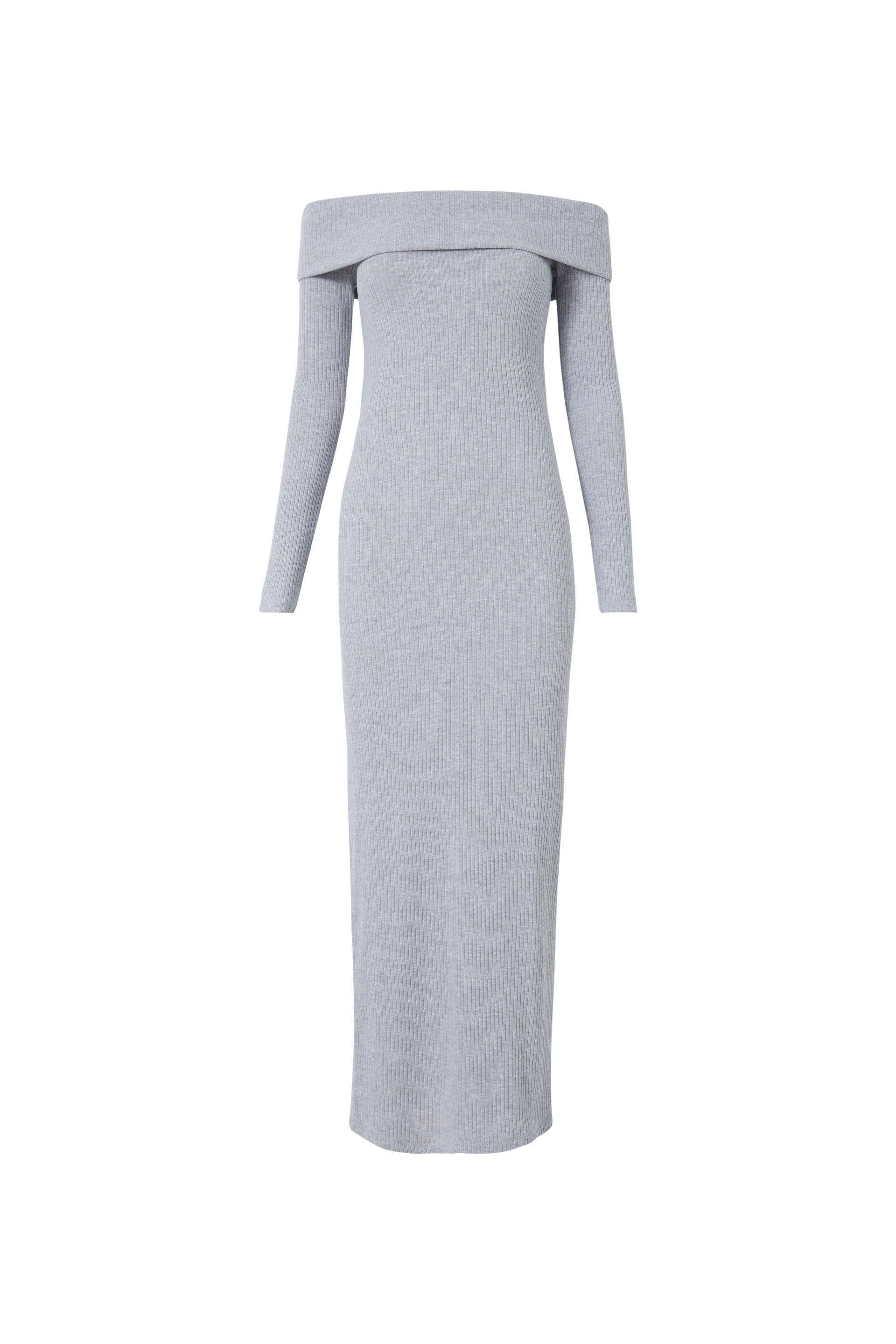 Grey off the shoulder maxi dress outlet