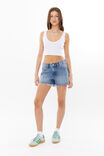 90 S Baggy Denim Short, MONACO BLUE - alternate image 2