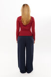 Tammy Active Zip Through Jacket, DEEP CHERRY - alternate image 5