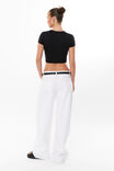 Luxe Cropped Short Sleeve Top, BLACK - alternate image 3