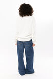 Bambie Crew Jumper, WINTER WHITE/USA FLAG - alternate image 3