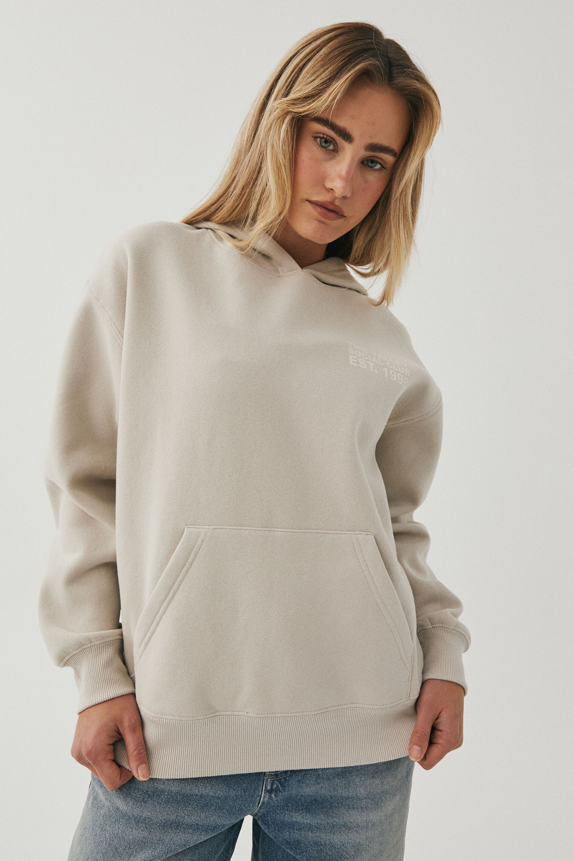 Paige Oversized Printed Hoodie Supre Womens Fashion