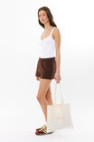 Malia Sweat Short, ESPRESSO BROWN - alternate image 5