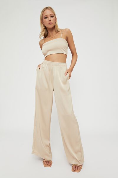 Sally Pull On Pant, CHAMPAGNE
