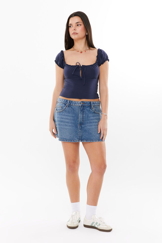 Jojo Short Sleeve Top, ALL STAR NAVY