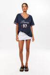 Regina V-Neck Jersey, NIGHT NAVY/PARIS 97 - alternate image 2