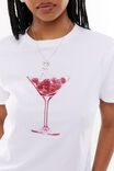 Everyday Graphic Tee, WHITE/CHERRYTINI - alternate image 4