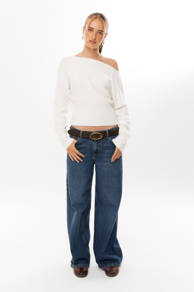 Low Rise Baggy Jean, INDIANA BLUE