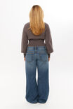 Daisy Zip Through Knit Bomber, CHROME GREY - alternate image 4