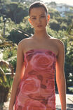 Becky Strapless Dress, ROSIE FLORAL PINK - alternate image 1