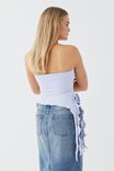 Luxe Strapless Frill Top, BLUE LILAC - alternate image 4