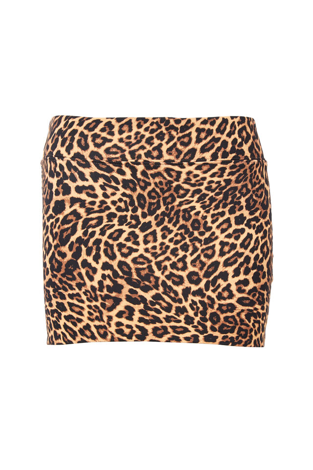 Luxe Hipster Mini Skirt, DEVIN LEOPARD BLACK