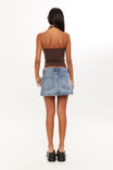 Kristi Ruched Halter Top, CHOC ECLAIR - alternate image 5