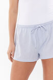 Henley Relaxed Linen Short, MILKY BLUE - alternate image 4