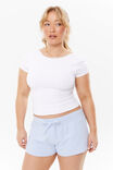 Ava Summer Sweat Short, DELICATE BLUE - alternate image 2