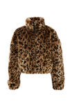 Brooke Cropped Faux Fur Jacket, LEOPARD - alternate image 7