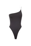 Luxe One Shoulder Bodysuit, BLACK - alternate image 6