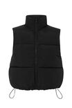 Recycled Puffer Vest, BLACK - alternate image 7