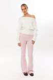 Fold Back Flare Pant, ROSETTE PINK - alternate image 1