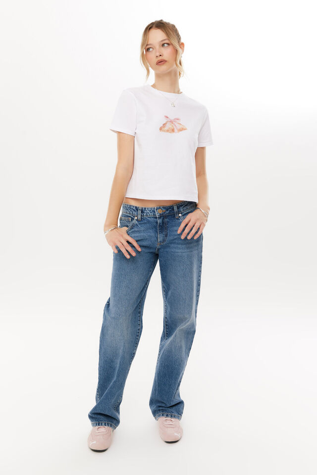 Croissant Everyday Graphic Tee, WHITE/CROISSANT