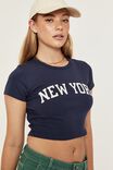 Bambi Printed T Shirt, VARSITY NAVY/NEW YORK