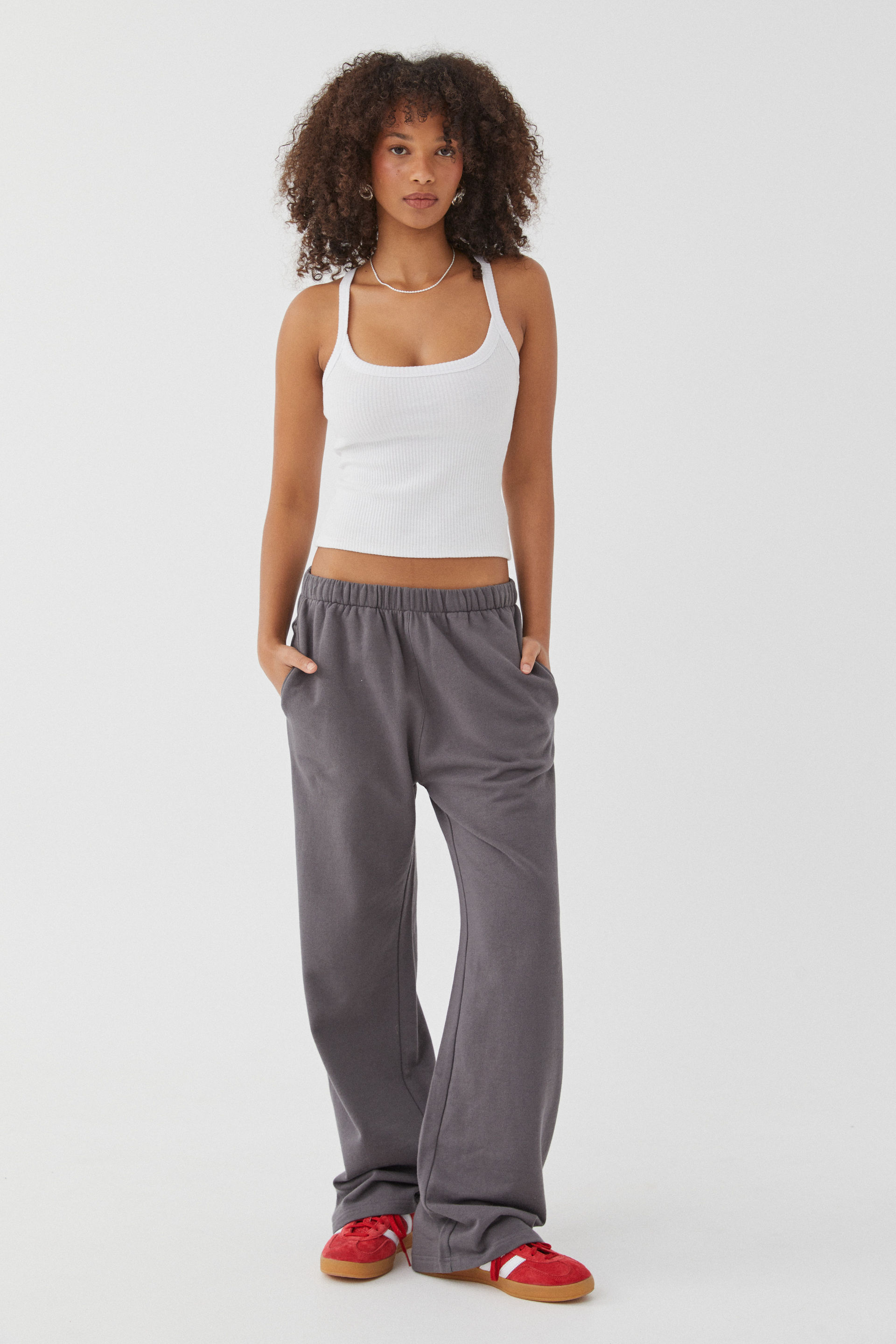 Relaxed Wide Leg Track Pant