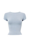 Soft Backless Tee, BLUE MIST - alternate image 6