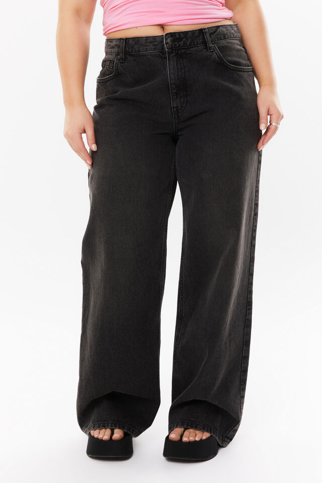 Low Rise Baggy Jean, VINTAGE BLACK