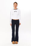 Gracie Long Sleeve Graphic Top, WHITE/NYC - alternate image 5