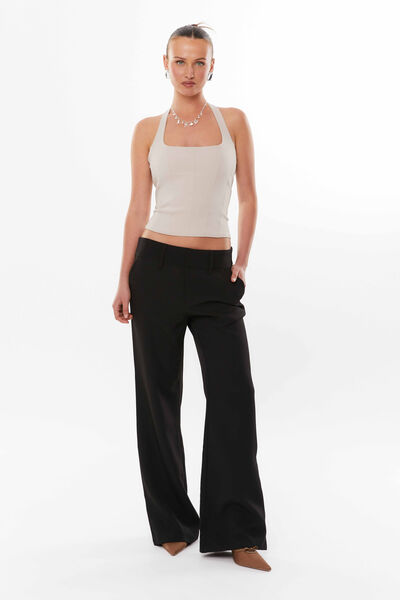 Ivana Tailored Flare Pant, BLACK