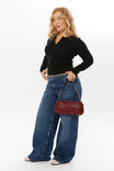 Harriet Henley Long Sleeve Top, BLACK - alternate image 5