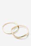 Bangle 2 Pack, GOLD/FREE FORM - alternate image 1