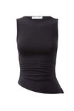 Soft Blair Ruched Tank, BLACK - alternate image 6