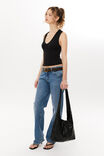 Belle V Neck Tank, BLACK - alternate image 5