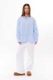 Tatum Oversized Shirt, STRIPE - alternate image 4